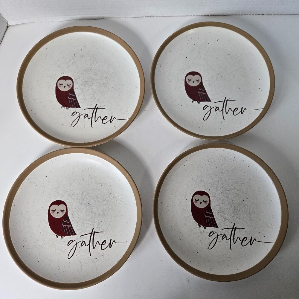 4 Piece "Gather" Saucer/plates